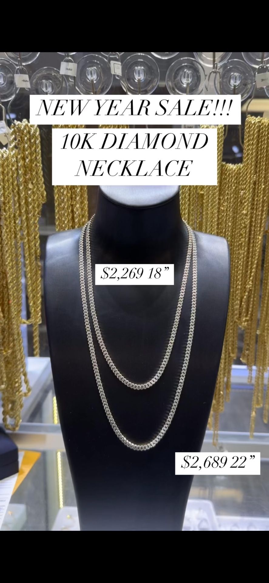 10K DIAMOND NECKLACE
