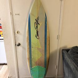 vintage ocean pacific 7 foot 3 finned bored