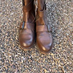 Vintage Foundry Co Leather Boots Size 8.5