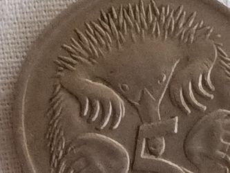 Rare 1966 Australian Nickel (Defective Proof Mark Reverse Side