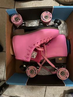 Pink Quad Roller Skates with Oasis Wheels