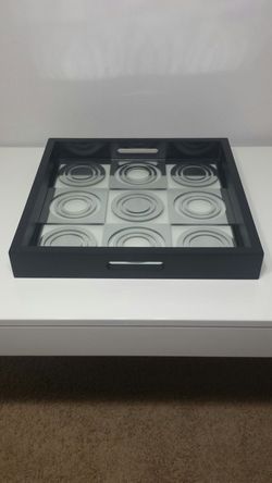 Serving Tray Unique Glass Design new