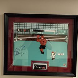 Mike Tyson Autographed 16X20 Framed 
