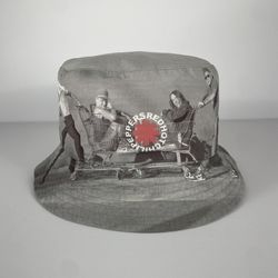 Red Hot Chili Peppers Bucket Hat Adult Size Cap Gray Unlimited Love World Tour