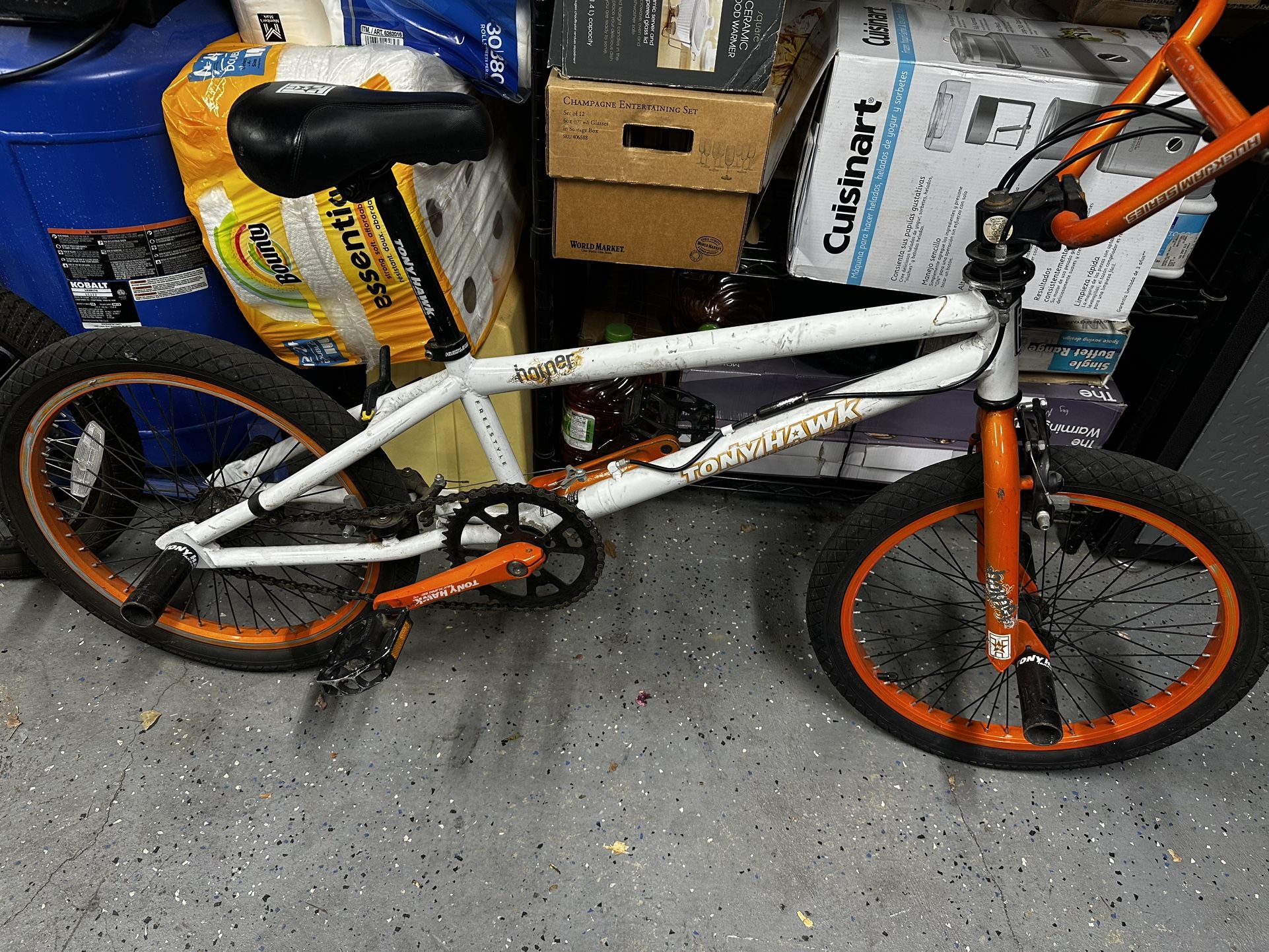 Tony Hawk White And Orange Bike
