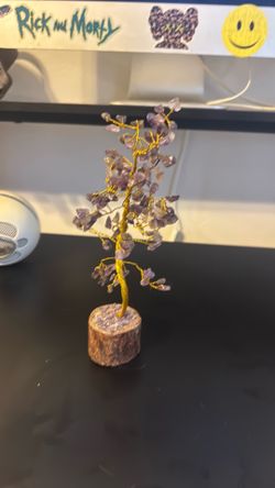 Amethyst copper tree