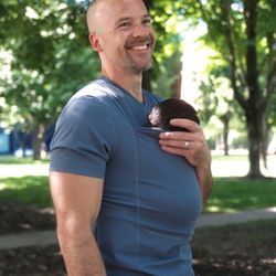 Lalabu Men’s Carrier Shirt (Blue-Size large)
