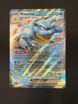 Pokemon, Blastoise ex - SV07: Stellar Crown