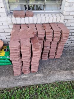 Used Good Condition Scallops Concrete  Bricks 5 Inches High Inches Wide  12 Inches Long 