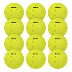 12 Count NEW Authentic Franklin X-40 Pickleball Outdoor Ball Optic Yellow  USAPA Approved