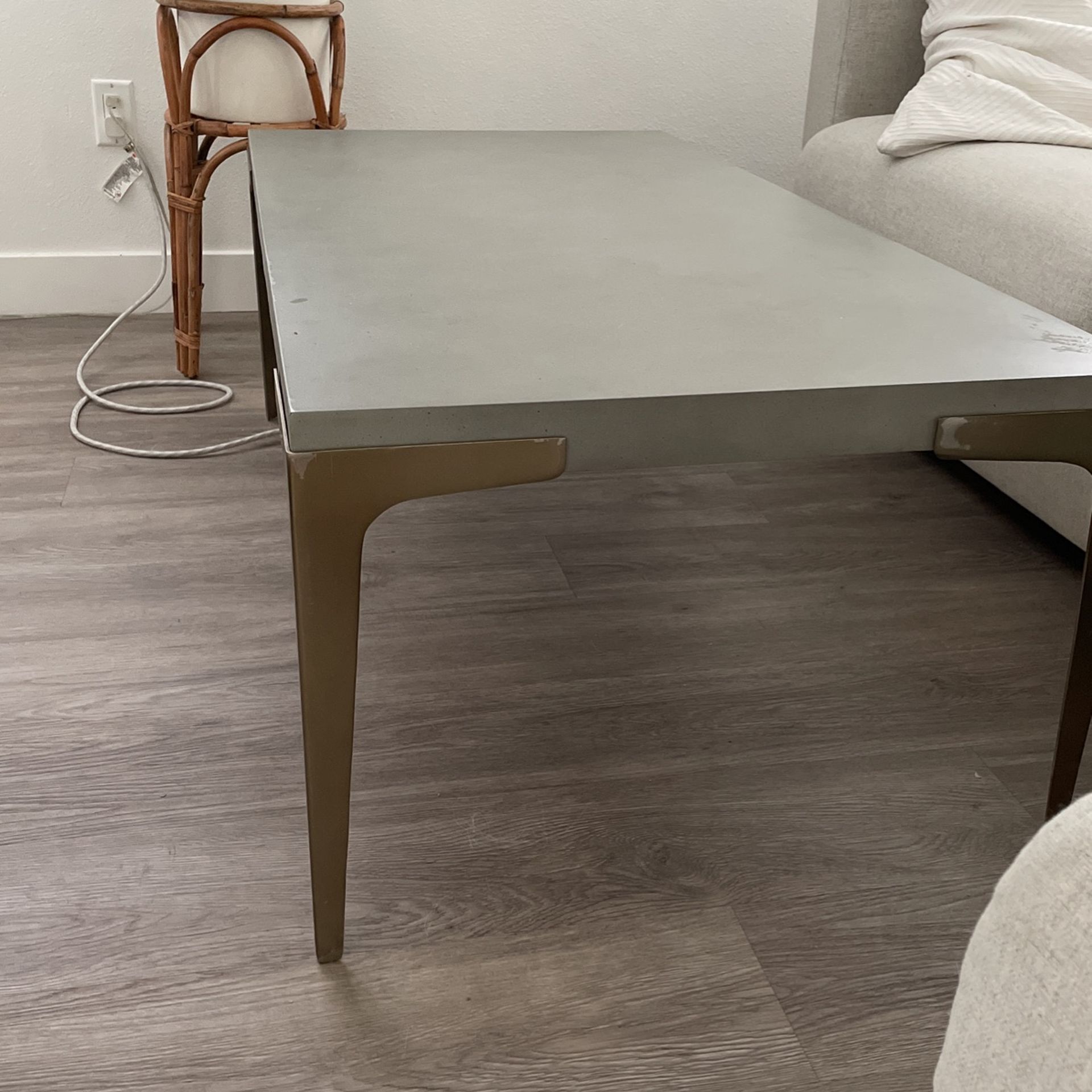 West Elm Coffee Table Concrete