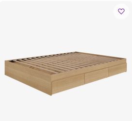 Storage bedframe with headboard