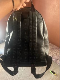 Black mcm back pack