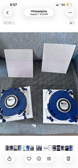 2 KEF ci200RS- THX and 2 KEF Ci160.2CS In-Ceiling Speakers Pair