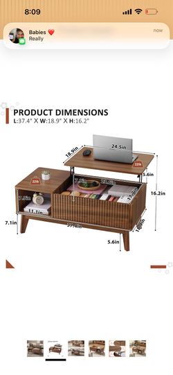 Coffee table with storage