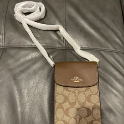 New! Coach Crossbody  (4.5x7.5 In.)