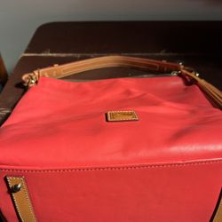 Pink Leather Dooney And Burke Shoulder Bag