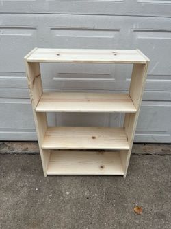Brand New Solid Wood Handmade 3- Shelves Bookshelf/ Bookcase. Dimensions are; 25” W— 10”D— 36”H