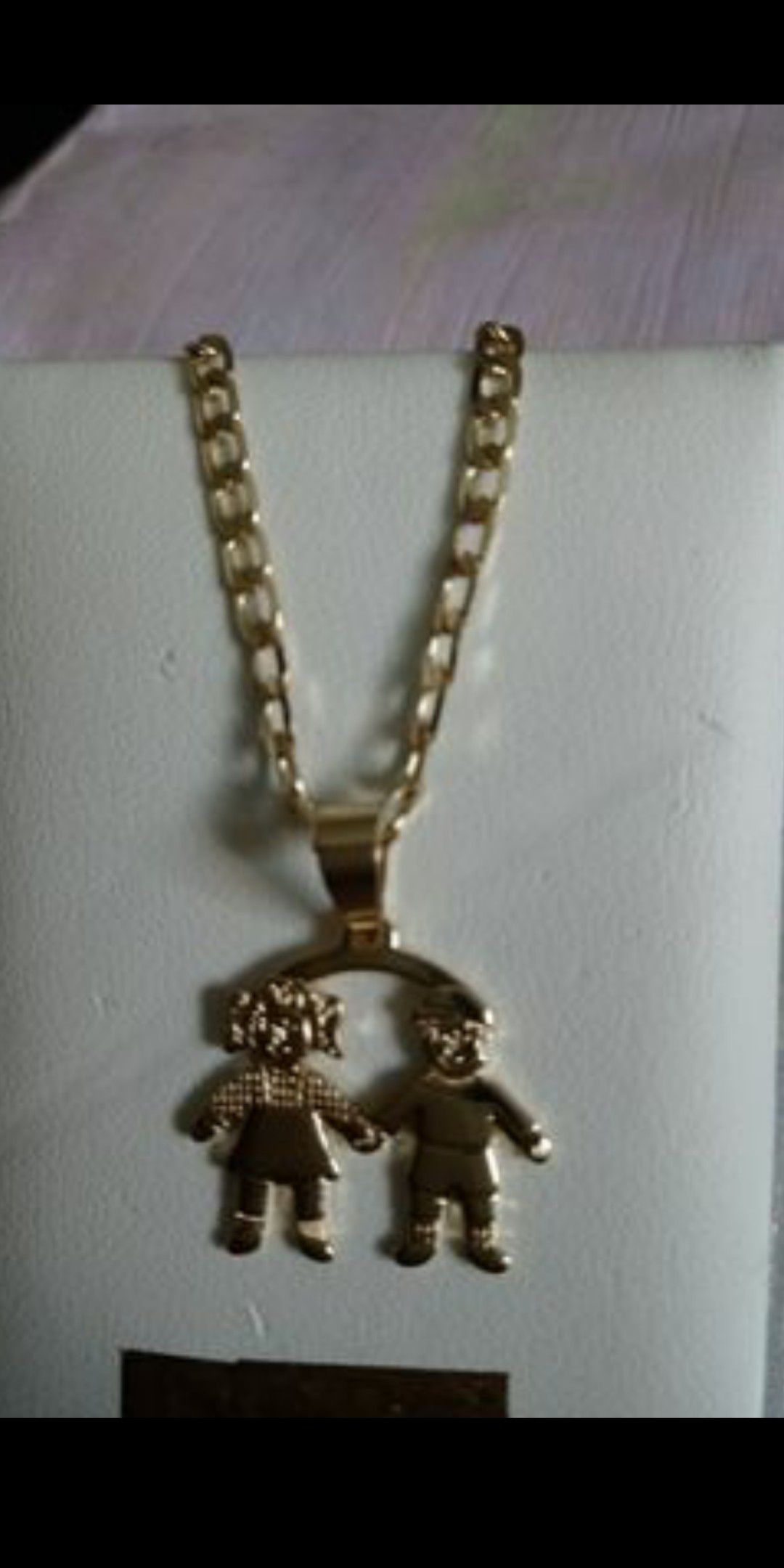 Girls/ boy's/ chain in 3-tone gold plate