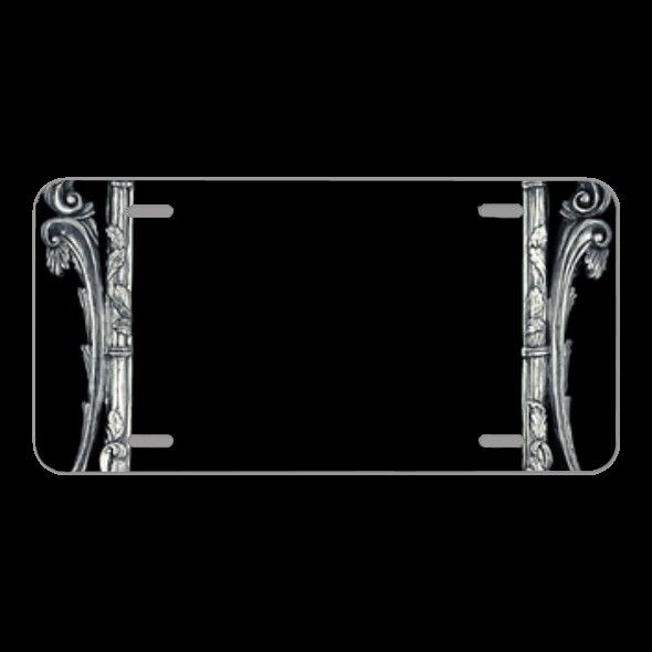 License Plate Novelty Car Front Frame Photos Antique Pewter Elegant