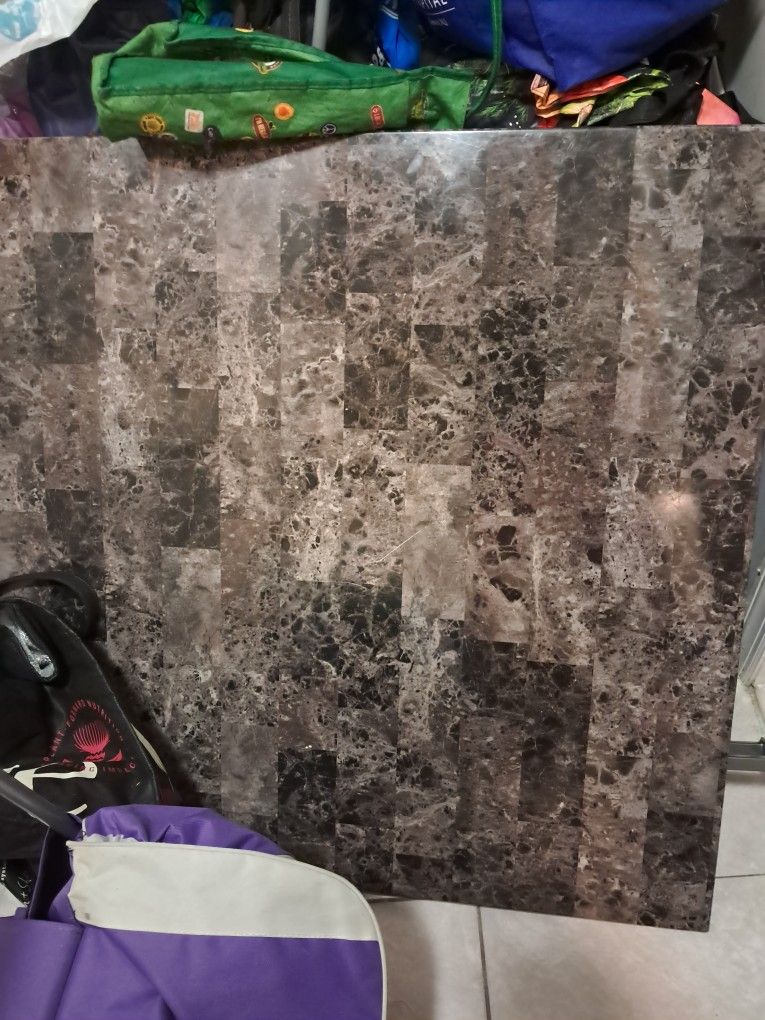 Marble Table With Three Chairs
