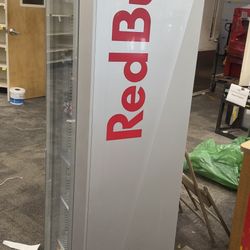 Red Bull Slim Eco Fridge With Shelves