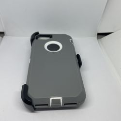 For iPhone 7 / 8 Gray With White Belt Clíp Case 