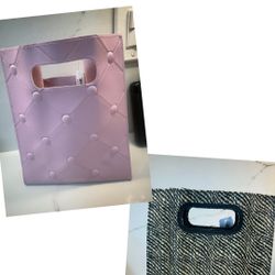 Bath Body Works Faux Leather Pink Mini Gift Bag 