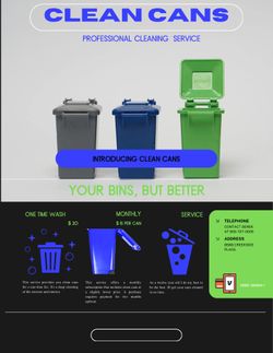 Trash can Pressure Washing