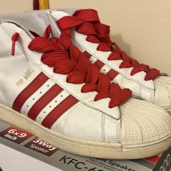 Adidas Pro Model All Stars In White Red Size 12