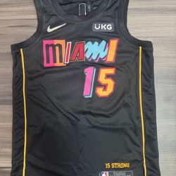Nike Miam Heat ‘KINGSTON’ NBA City Edition “15 Strong” Jersey Men’s Medium  100% authentic. Good condition.   This Nike Miami Heat custom name, 'KINGS