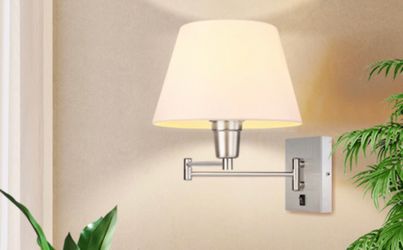 Wall lamps (designer-made, plug-in, full-motion)