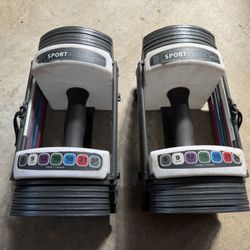 Sport Block Adjustable Weights 6-24lbs Each