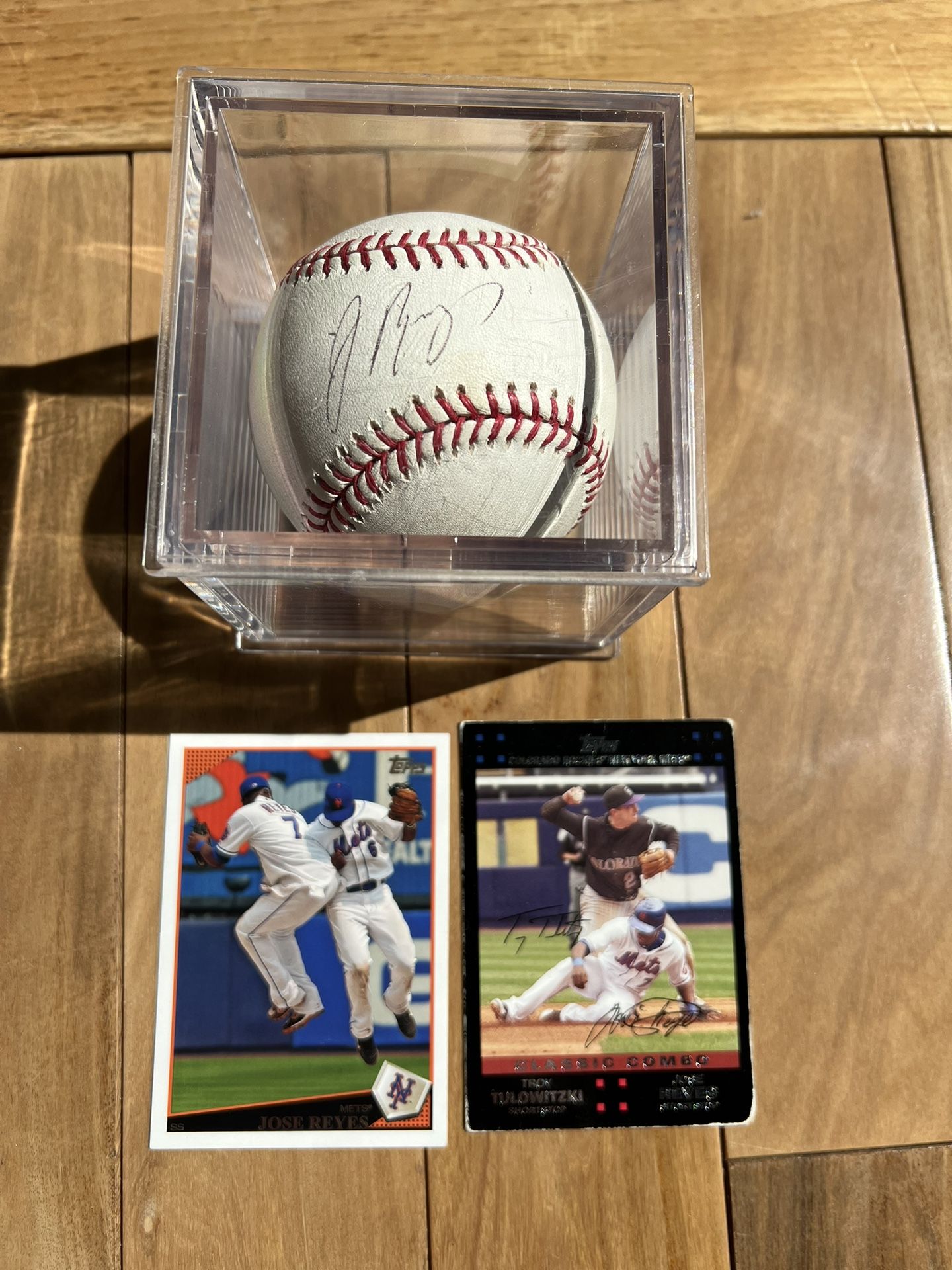 Jose Reyes ( METS) signed Baseball.