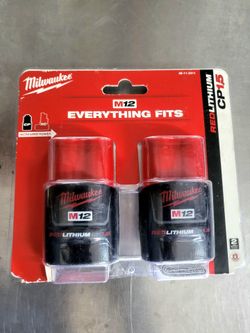 Milwaukee Battery 1.5ah (2) Pack m12