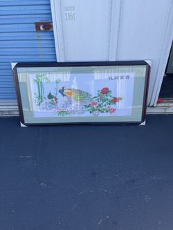 Framed Peacock Art