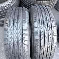 Par De Llantas Usadas en Muy Buenas Condiciones Marca Hankook 235/60 R18 Instalación Y Balanceo Por El Mismo Precio 