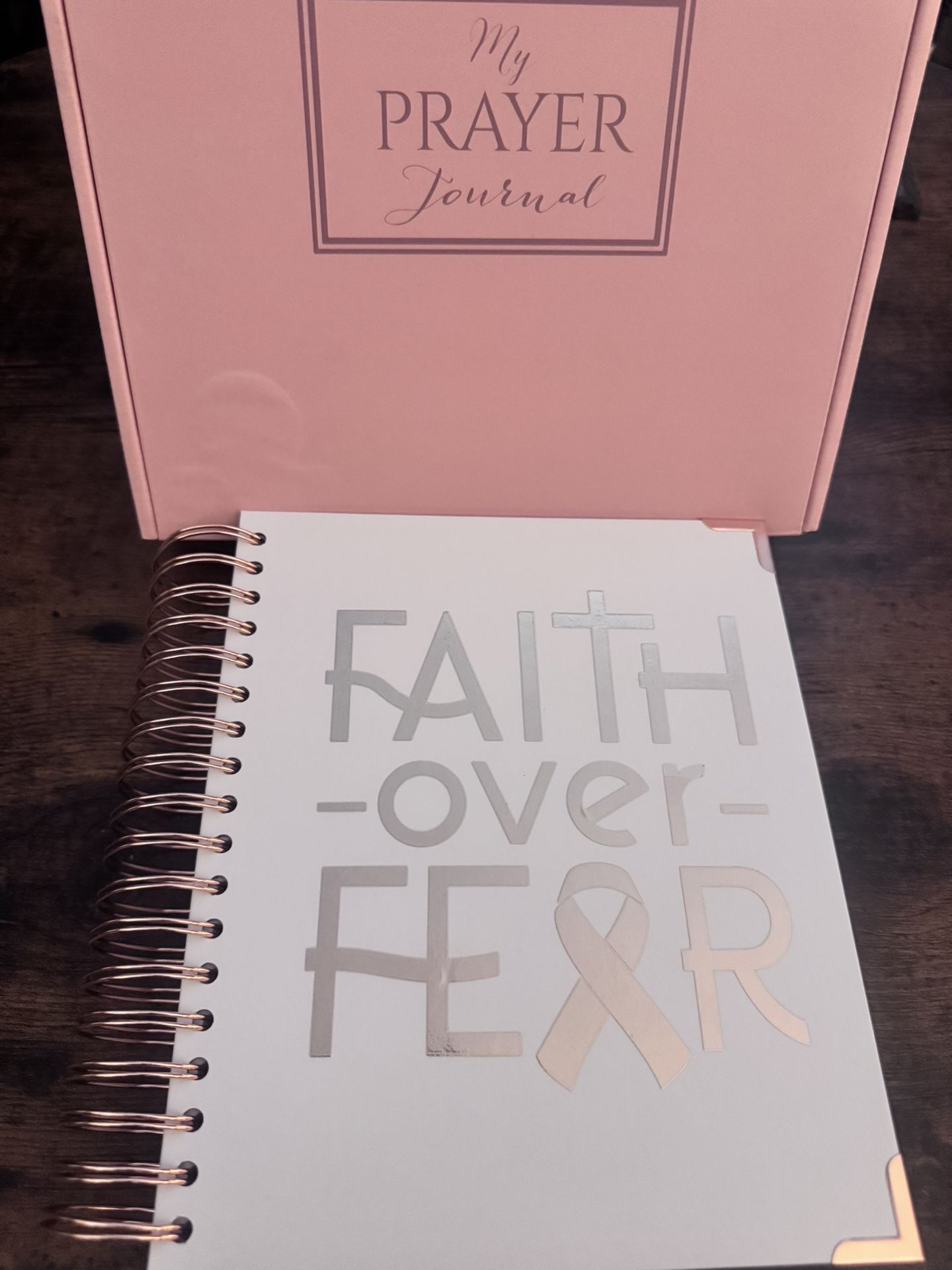 "Faith Over Fear" My Prayer Journal With Blinged Pen