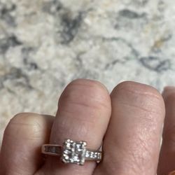 14 K White Gold Diamond Ring Sz 6. From Jared’s  S1 Quality
