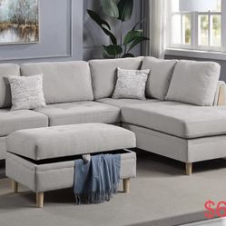 Sectional Sofa With Ottoman