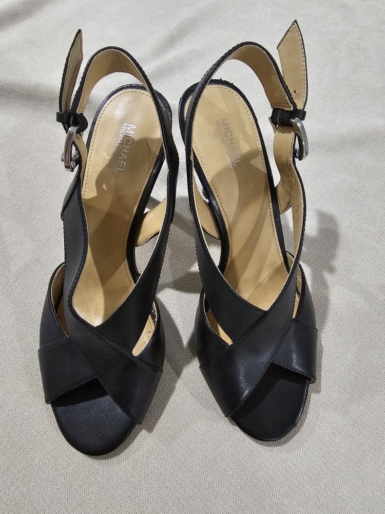 Black Michael Kors Heels Size 8.5 Worn Once