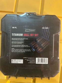 Titanium drill bit set