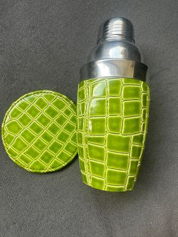 Croc Embossed Cocktail Shaker