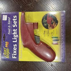 LIGHT KEEPER PRO GUN COMPLETE TOOL TO FIX INCANDESCENT CHRISTMAS LIGHT SETS-