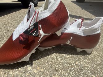 Football Cleats Nike Jordan Vapor Edge Elite 360 Oklahoma PE Football CleatsĀ