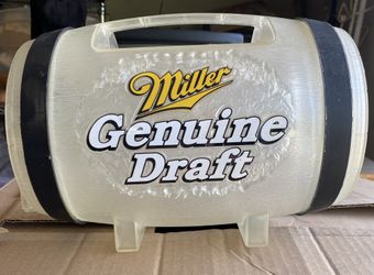 Miller Genuine Draft 64oz Mini Beer Keg Barrel MGD Man Cave