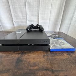 Sony PlayStation 4 + 3 Games + 1 Controller (PS4 Bundle)