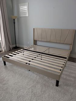 King headboard and platform frame