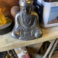 Cast iron Buddha