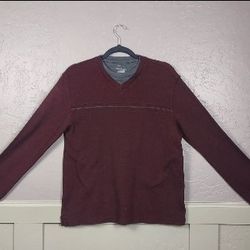 Maroon Long Sleeve Van Heusen
